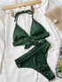 Tied Halter Neck Bikini Set STYLE SOURCE