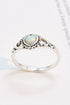 Silver Heart-Shape Opal Ring STYLE SOURCE