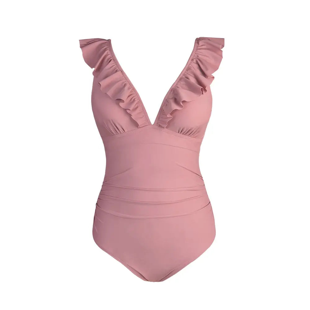 2023  lace Up Back One-piece Womens Swimsuit STYLE SOURCE