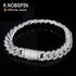 KNOBSPIN All Moissanite Hip Hop Bracelet for Men STYLE SOURCE