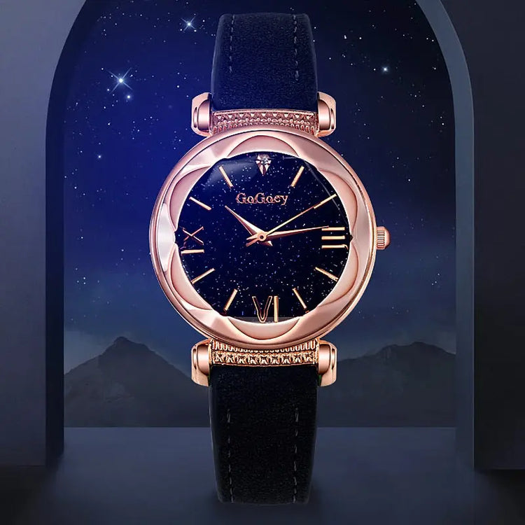 Star Crystal cut female watch STYLE SOURCE