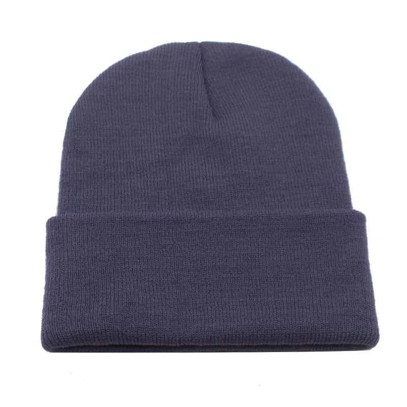 Solid Knitted Hat Winter Hats For Men STYLE SOURCE