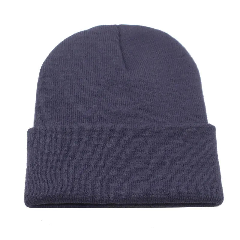 Solid Knitted Hat Winter Hats For Men STYLE SOURCE
