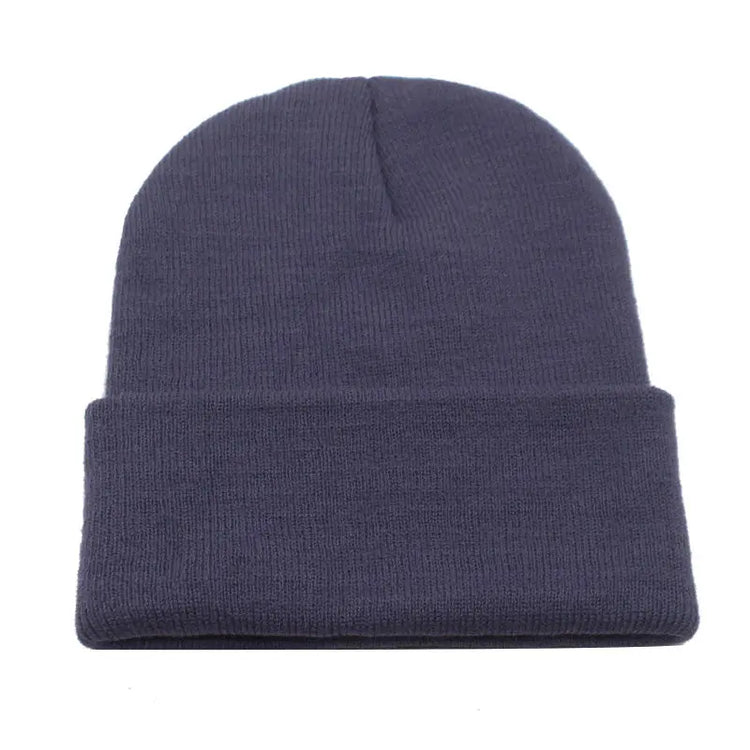 Solid Knitted Hat Winter Hats For Men STYLE SOURCE