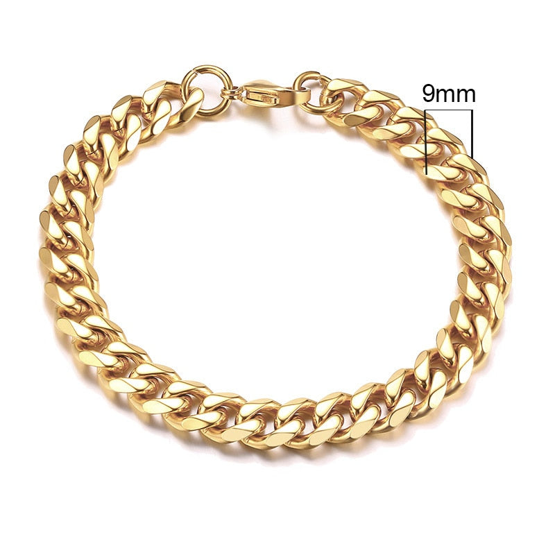 Chunky Men's Miami Cuban Chain link Bracelet STYLE SOURCE