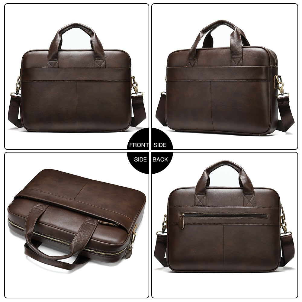 WESTAL Genuine Leather Men's Bag STYLE SOURCE