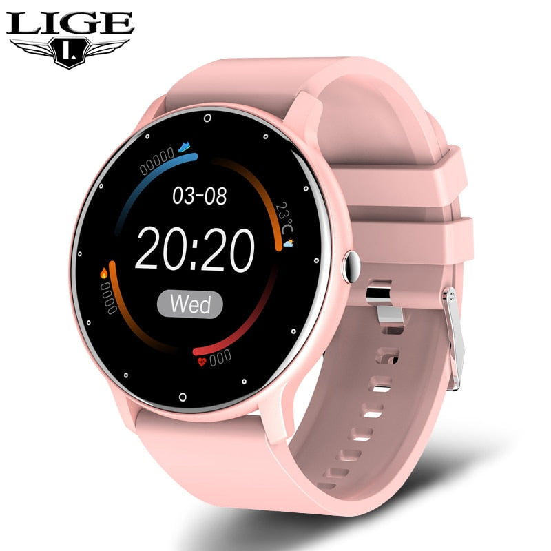 LIGE 2022 New Smart Touch Screen Watch For Men STYLE SOURCE