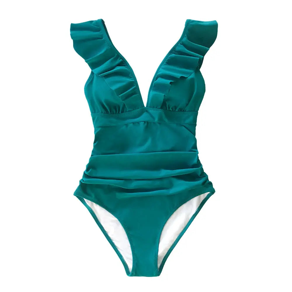 2023  lace Up Back One-piece Womens Swimsuit STYLE SOURCE