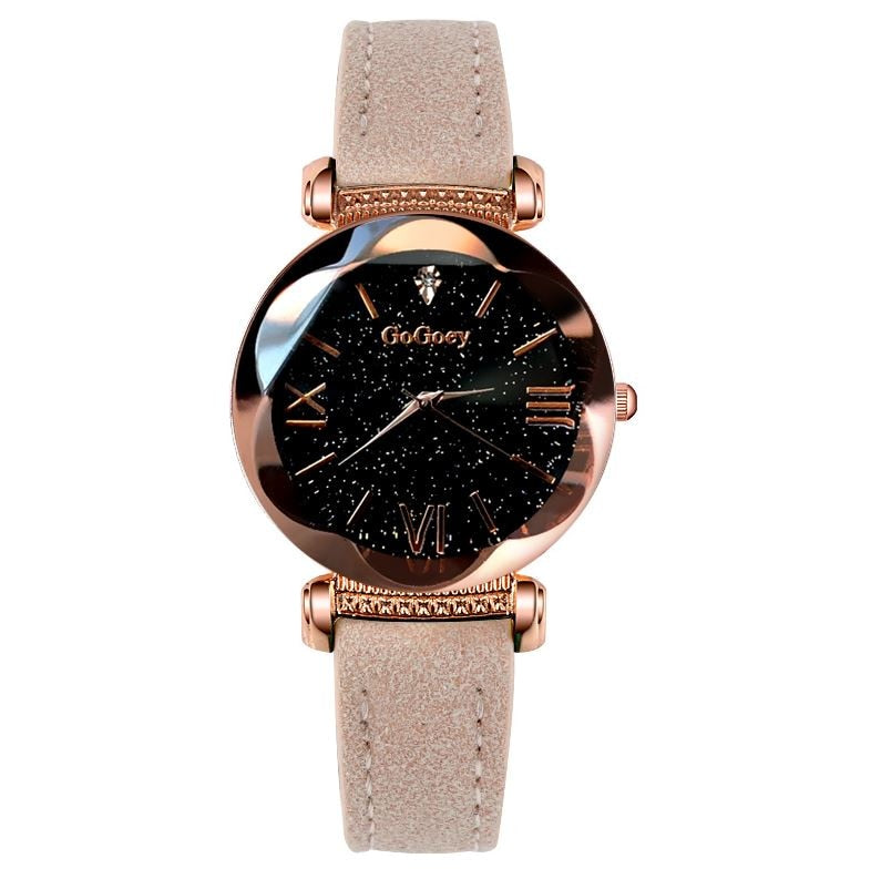 Star Crystal cut female watch STYLE SOURCE