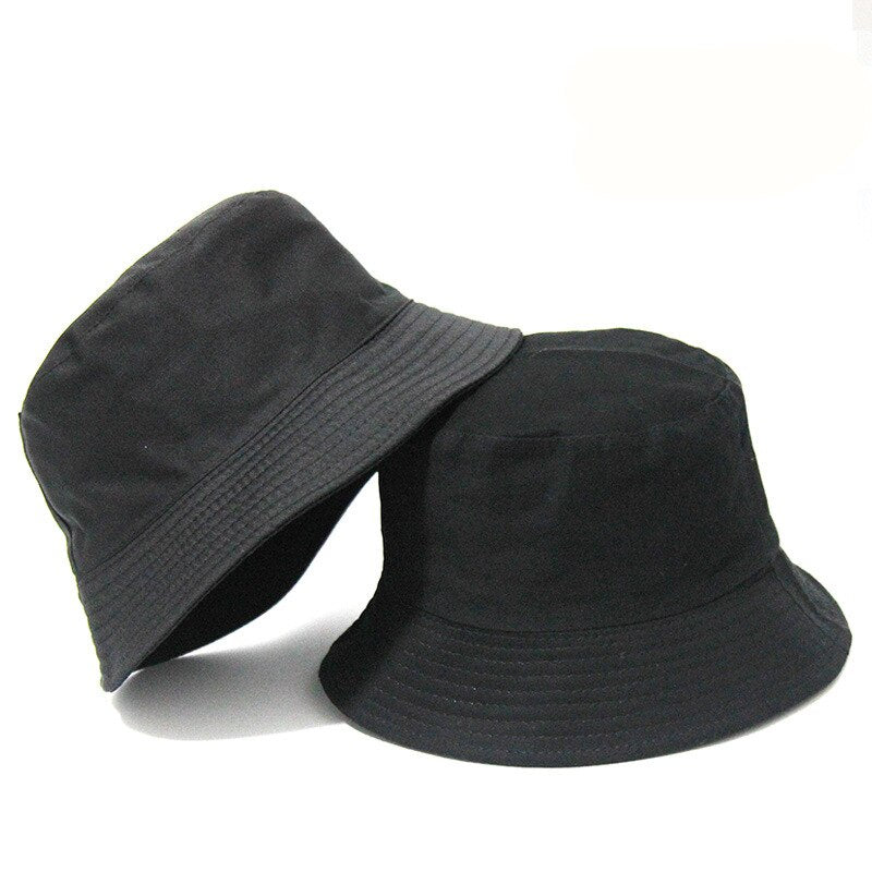 Unisex  Black Solid Dots Bucket Hat STYLE SOURCE