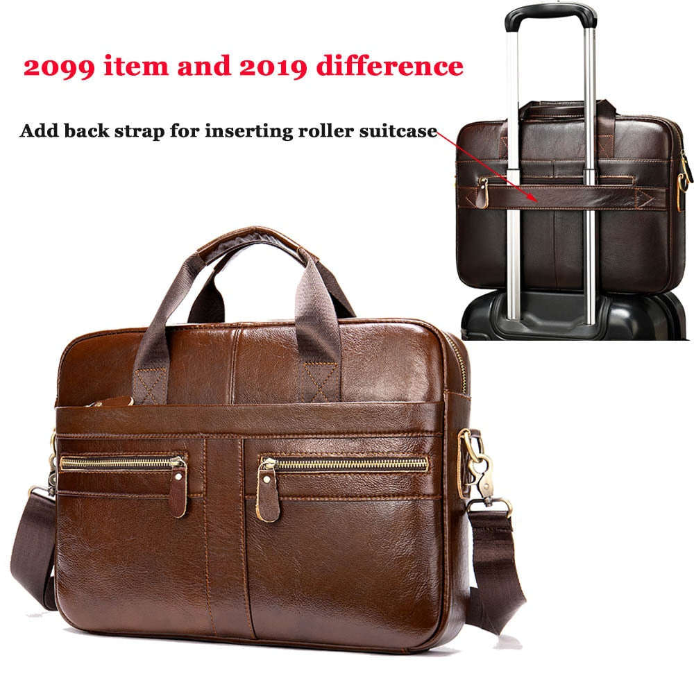 WESTAL Genuine Leather Men's Bag STYLE SOURCE