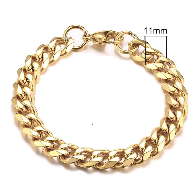 Chunky Men's Miami Cuban Chain link Bracelet STYLE SOURCE