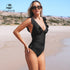 2023  lace Up Back One-piece Womens Swimsuit STYLE SOURCE