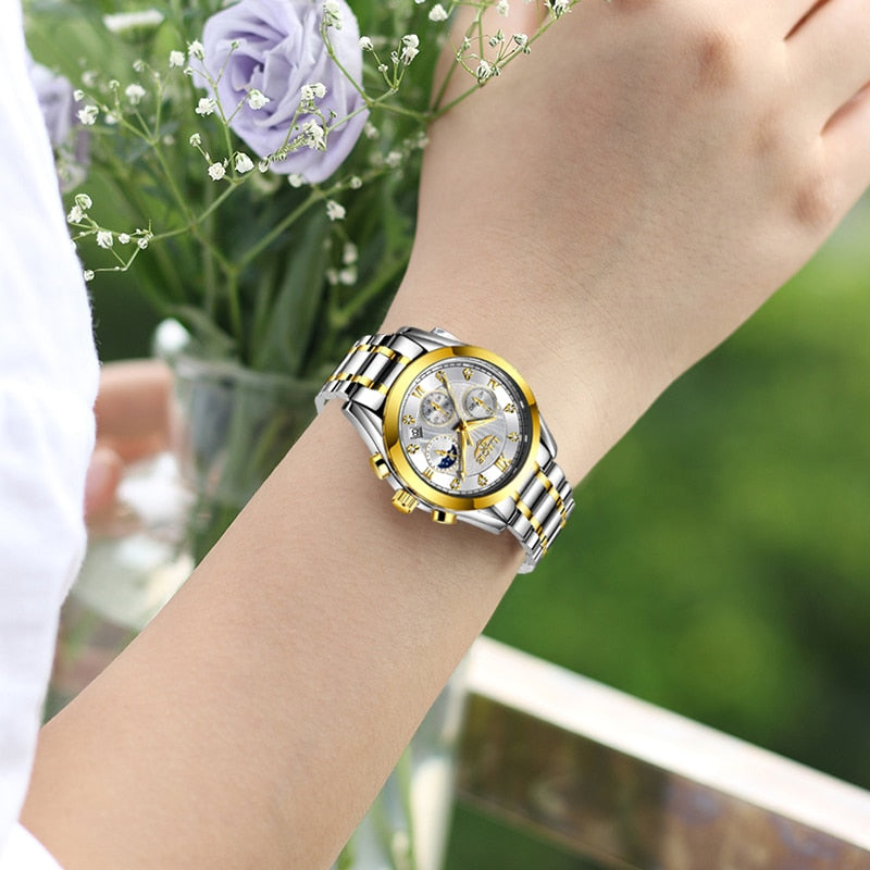 LIGE 2021 New Gold Watch For Women STYLE SOURCE