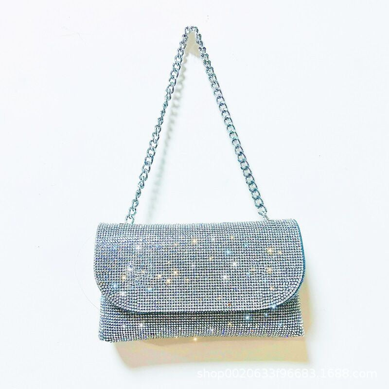 Female Bling Chain Crossbody Bag STYLE SOURCE