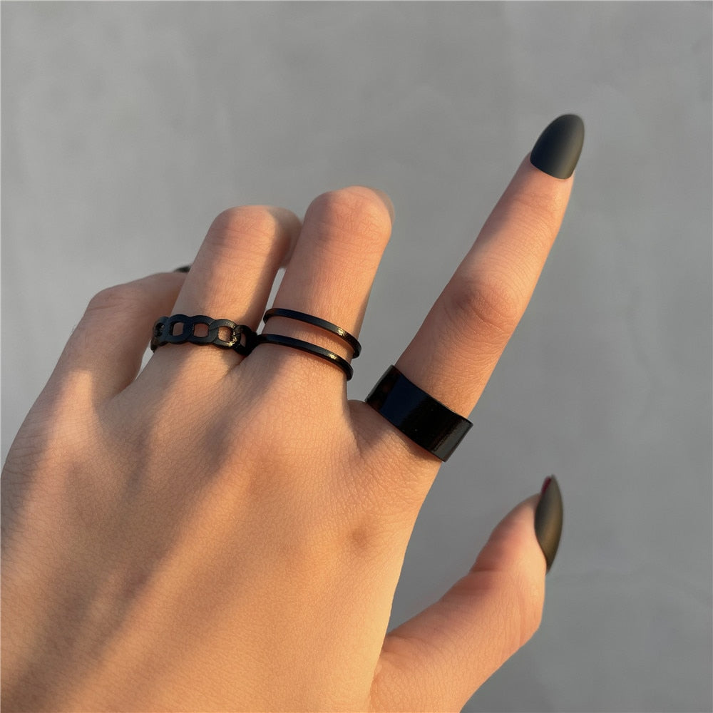 LATS 7pcs Fashion Jewelry Rings Set STYLE SOURCE