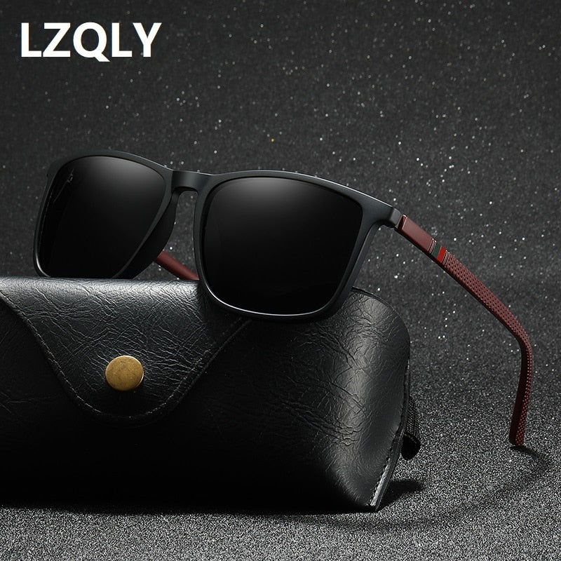 Luxury Square Vintage Polarized Sunglasses For Men STYLE SOURCE