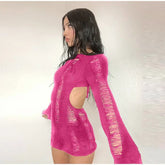 Tassel Cut Out Long Sleeve For Women STYLE SOURCE