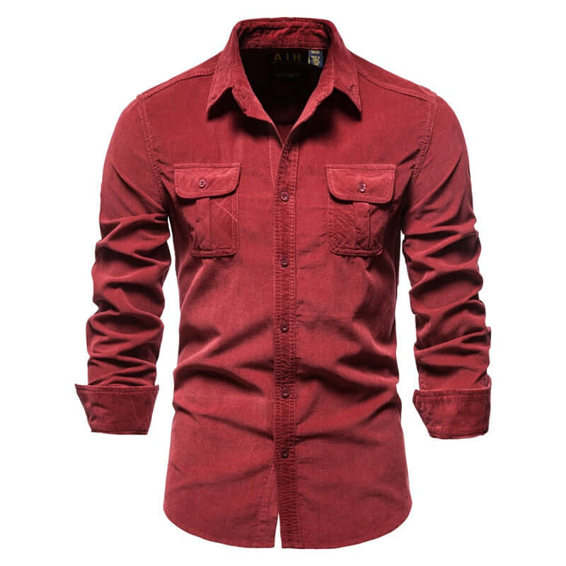 2021 New Single Breasted 100% Cotton Men's Shirt STYLE SOURCE