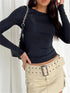 CHRONSTYLE Women Casual Long Sleeve & Base Tees Top STYLE SOURCE