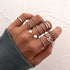 LATS 7pcs Fashion Jewelry Rings Set STYLE SOURCE