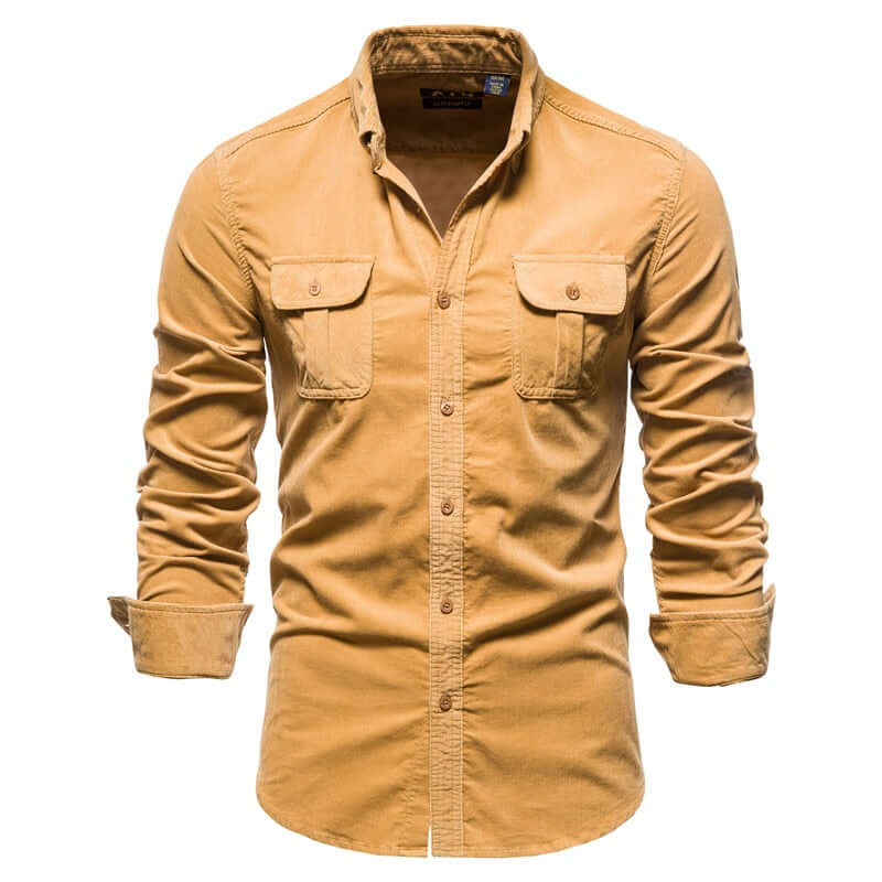 2021 New Single Breasted 100% Cotton Men's Shirt STYLE SOURCE