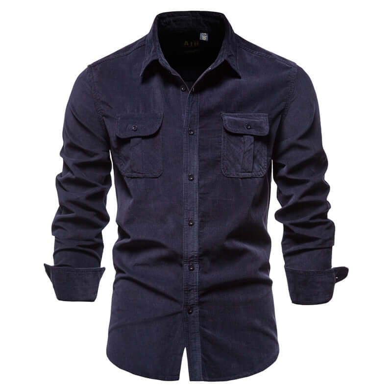 2021 New Single Breasted 100% Cotton Men's Shirt STYLE SOURCE