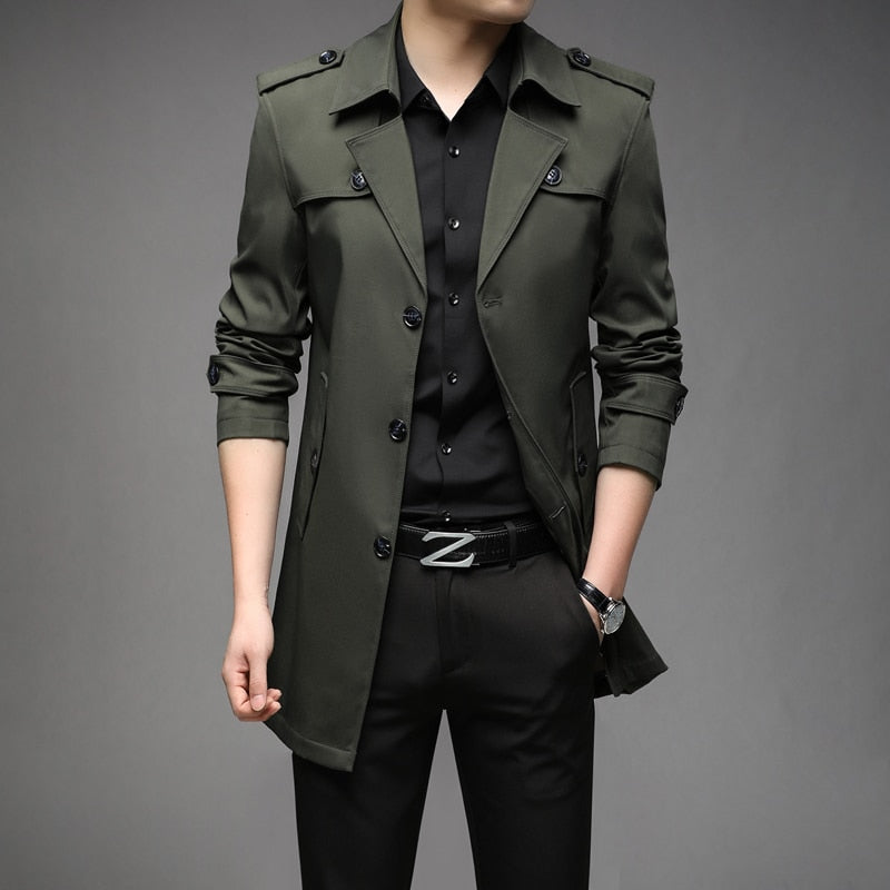 New Spring Men Trench Fashion England Style STYLE SOURCE