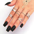 LATS 7pcs Fashion Jewelry Rings Set STYLE SOURCE