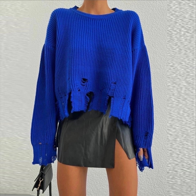 Tassel Knit Sweater For Women STYLE SOURCE