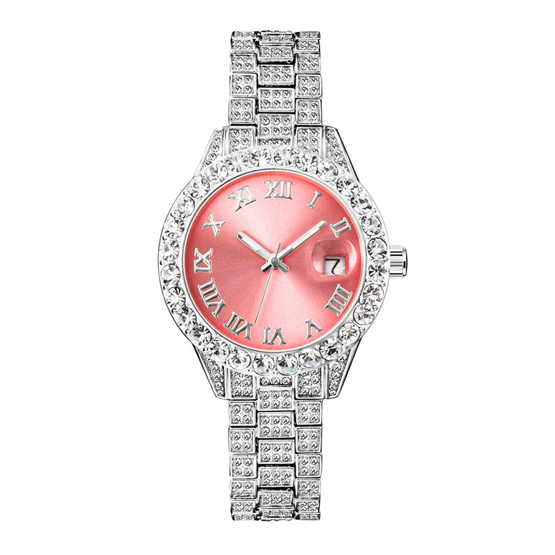 MISSFOX Pink Women Luxury Quartz Watch STYLE SOURCE