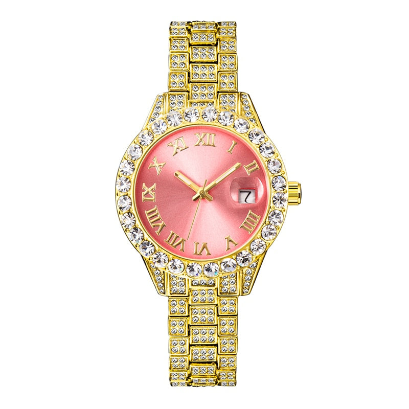 MISSFOX Pink Women Luxury Quartz Watch STYLE SOURCE