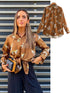 2022 Spring Women Satin Long Sleeve Blouse STYLE SOURCE