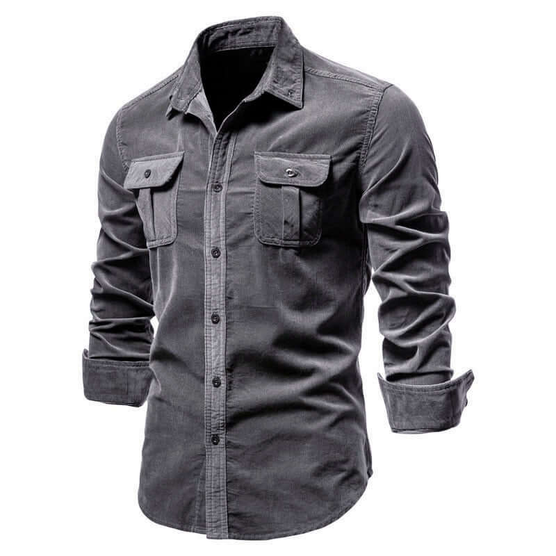 2021 New Single Breasted 100% Cotton Men's Shirt STYLE SOURCE