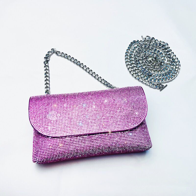 Female Bling Chain Crossbody Bag STYLE SOURCE