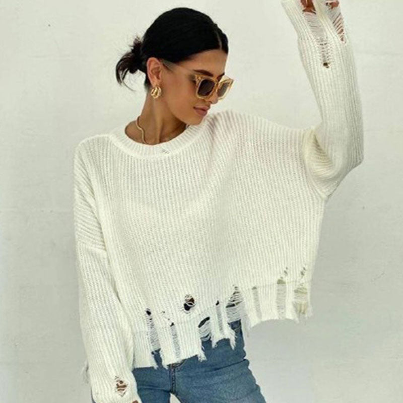 Tassel Knit Sweater For Women STYLE SOURCE