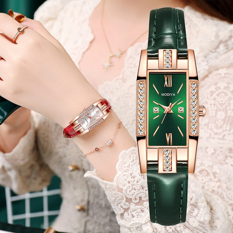 2022 Luxury Fashion Green Women Watch STYLE SOURCE