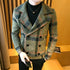 Men High Quality Leisure plaid Woolen cloth STYLE SOURCE