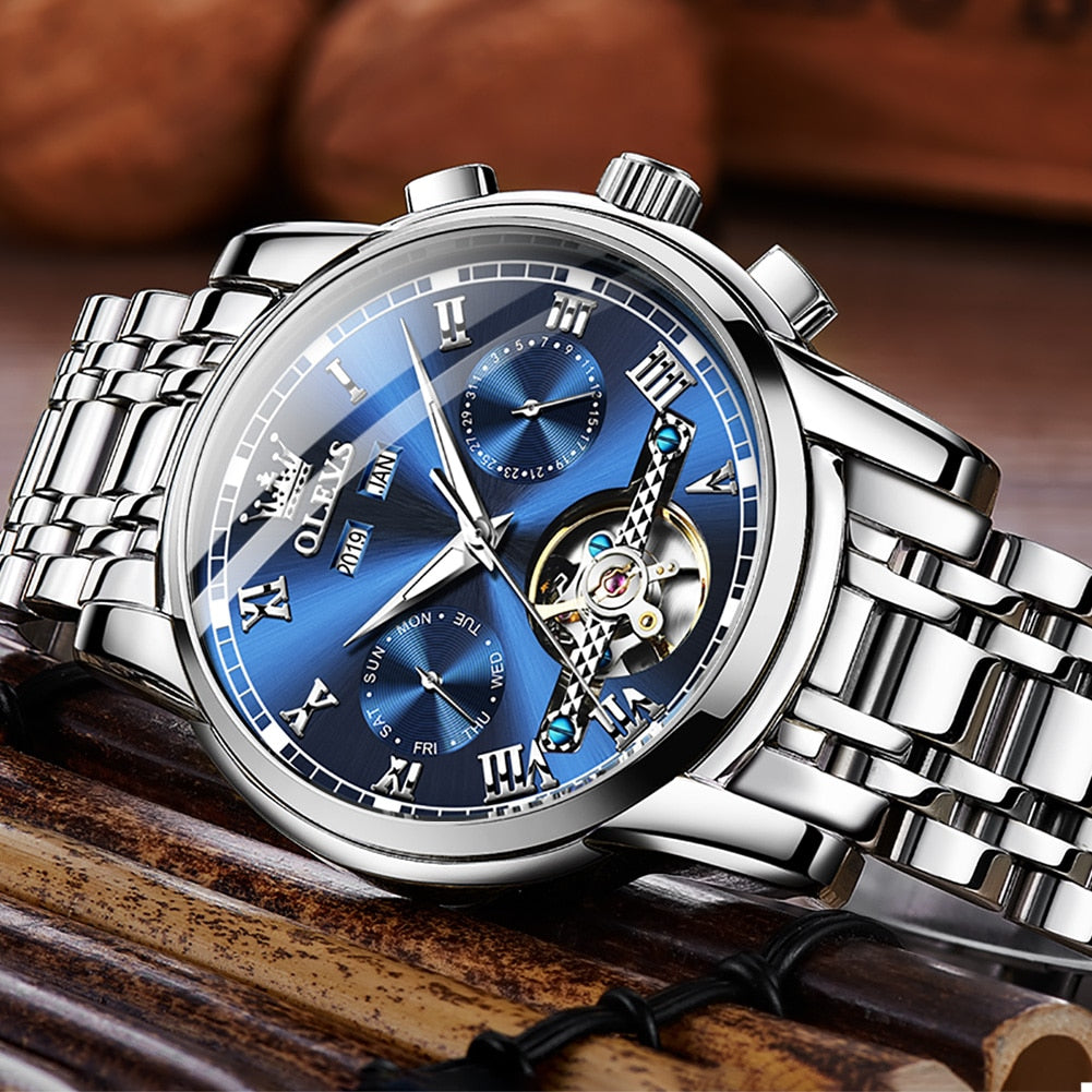 OLEVS Stainless Steel Men Watches STYLE SOURCE