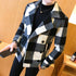 Men High Quality Leisure plaid Woolen cloth STYLE SOURCE