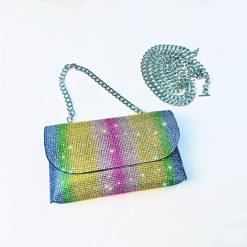 Female Bling Chain Crossbody Bag STYLE SOURCE