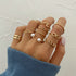 LATS 7pcs Fashion Jewelry Rings Set STYLE SOURCE