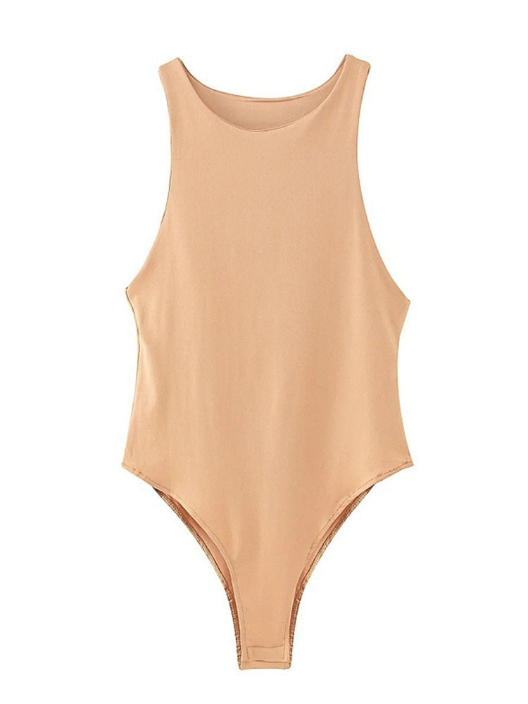 Summer solid sexy Bodycon women's bodysuits STYLE SOURCE