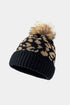 Leopard Pom-Pom Cuffed Beanie STYLE SOURCE