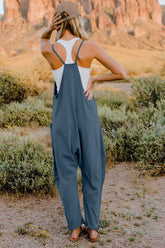 Double Take  V-Neck Sleeveless Jumpsuit with Pocket STYLE SOURCE