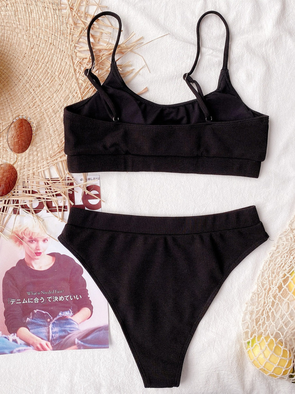 Scoop Neck Spaghetti Strap Two-Piece Swim Set STYLE SOURCE