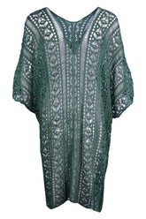 Cutout V-Neck Cover-Up with Tassel STYLE SOURCE