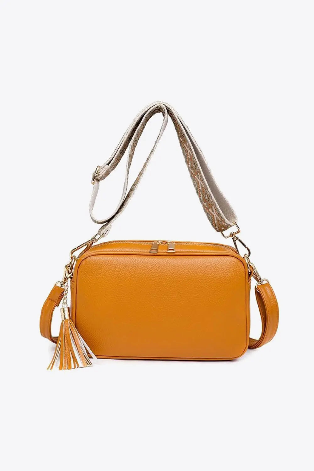PU Leather Tassel Crossbody Bag STYLE SOURCE