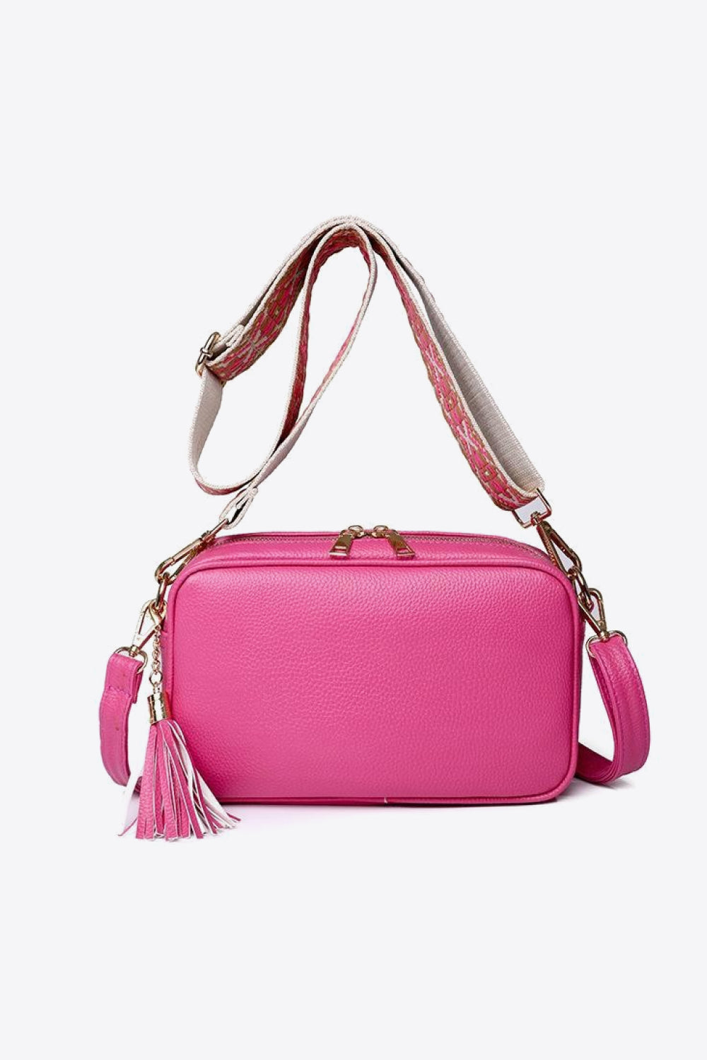 PU Leather Tassel Crossbody Bag STYLE SOURCE