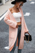 Dropped Shoulder Long Sleeve Cardigan with Pocket STYLE SOURCE